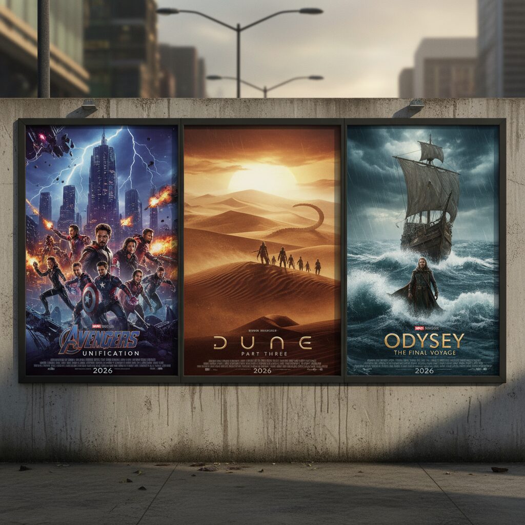 2026년 개봉 예정 영화 포스터 모음 듄 어벤져스 오디세이