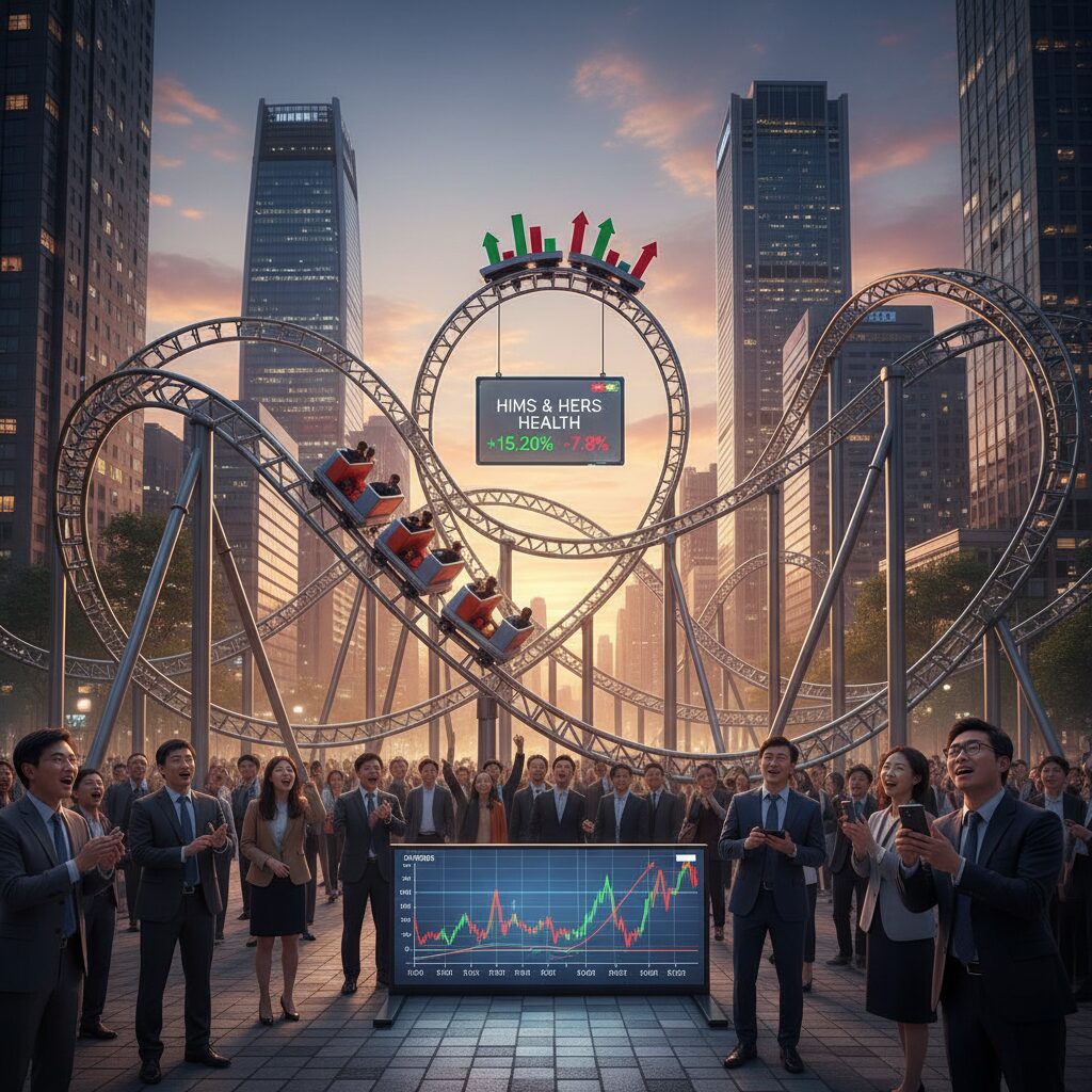 힘스 앤 허스 헬스 주가 변동성 차트 롤러코스터 모양