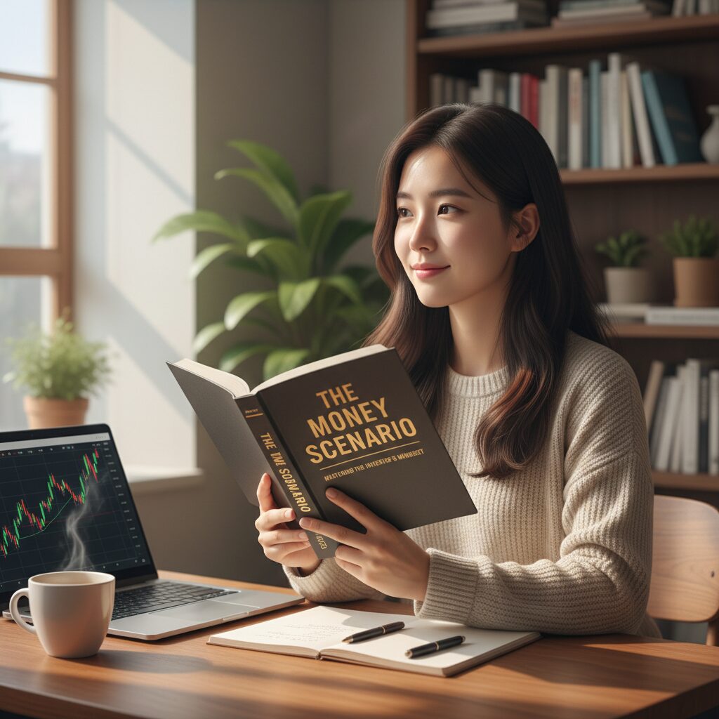 돈의 시나리오 책 표지, 주식 공부 시작하는 사람을 위한 마인드셋 형성에 도움