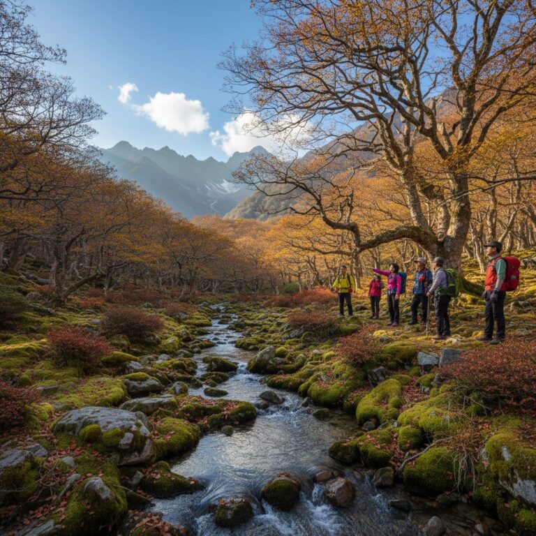 고로쇠나무가 자라는 고산 청정 지대 풍경