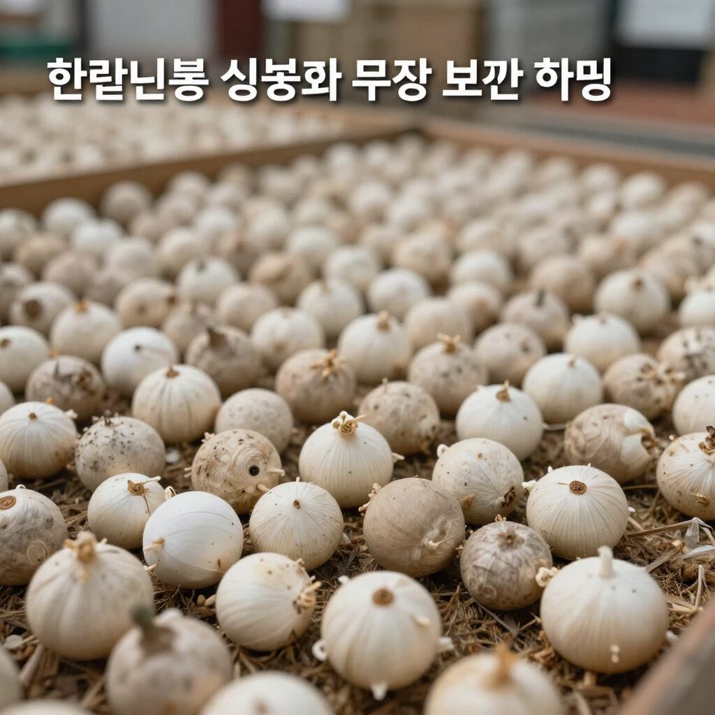 한라봉 실온 후숙과 냉장 보관 방법을 설명하는 이미지