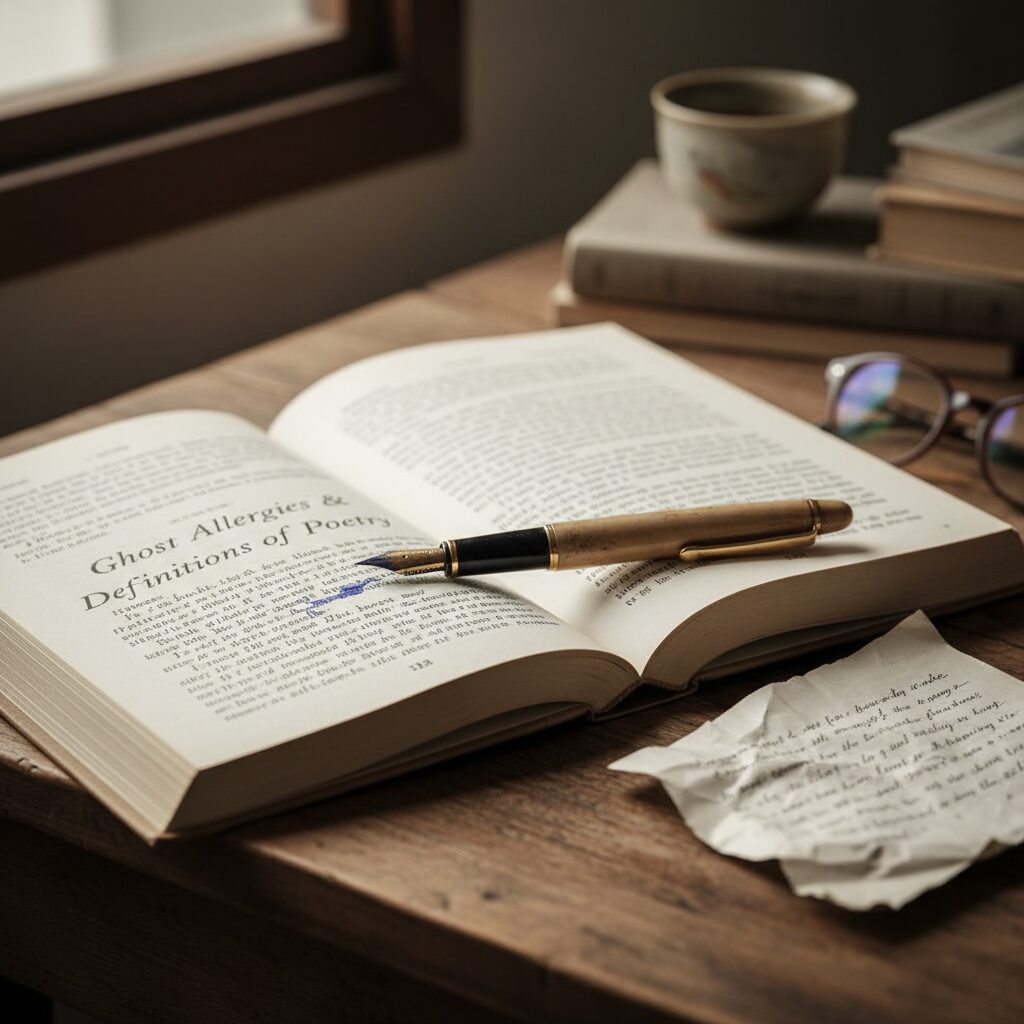 시의정의와 현대 시 읽는 방법 시집 유령 알러지와 시의정의를 생각하게 하는 책과 펜