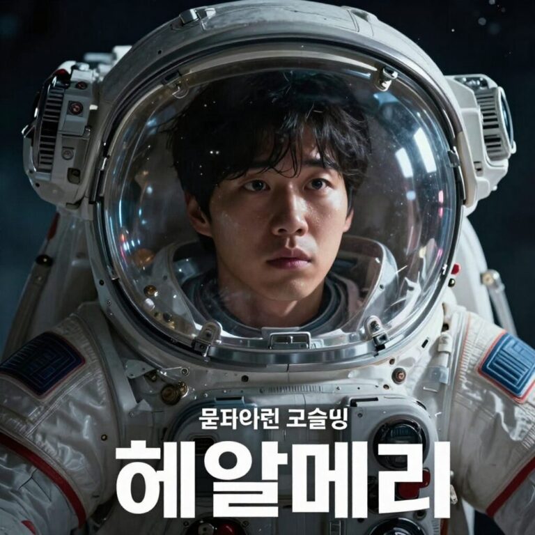 프로젝트 헤일메리 영화 포스터 라이언 고슬링이 우주선 안에서 고민하는 표정