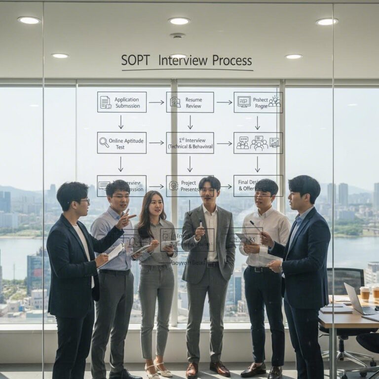 솝트 면접 과정을 나타내는 다이어그램