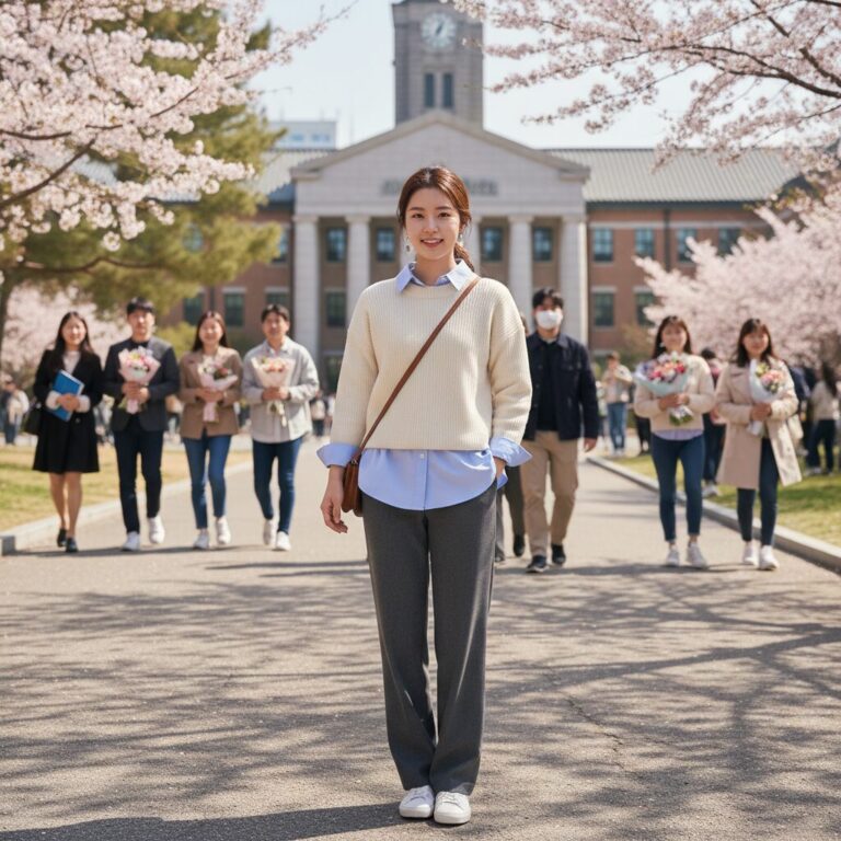 대학 입학식 복장 예시 세미 캐주얼 코디