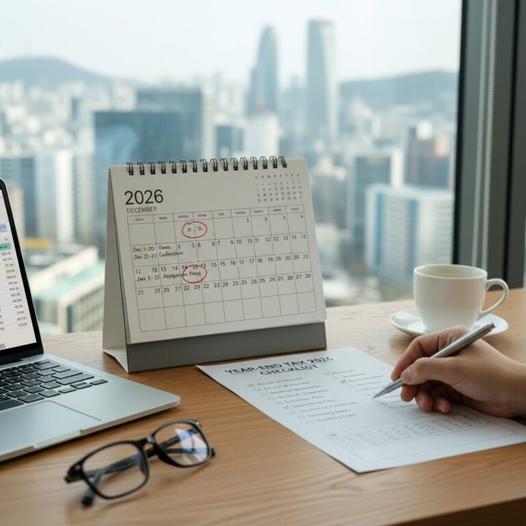 2026년 연말정산 일정 캘린더와 체크리스트