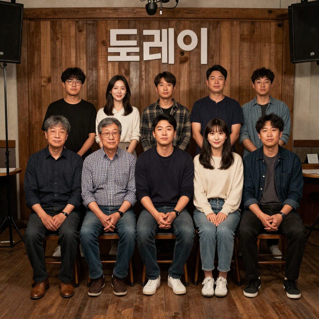 놀라운 목요일 도레미 노래방 출연진들이 함께 찍은 단체 사진