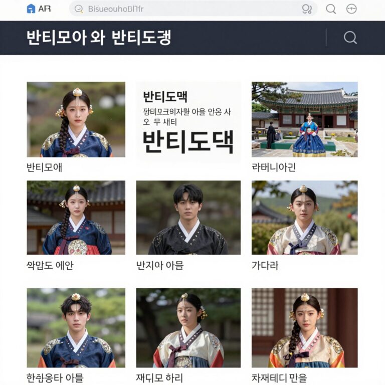 반티모아와 반티도둑 웹사이트 화면 비교 이미지