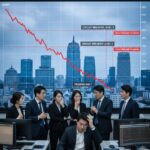 코스피 지수 급락과 서킷브레이크 발동 시점을 보여주는 차트