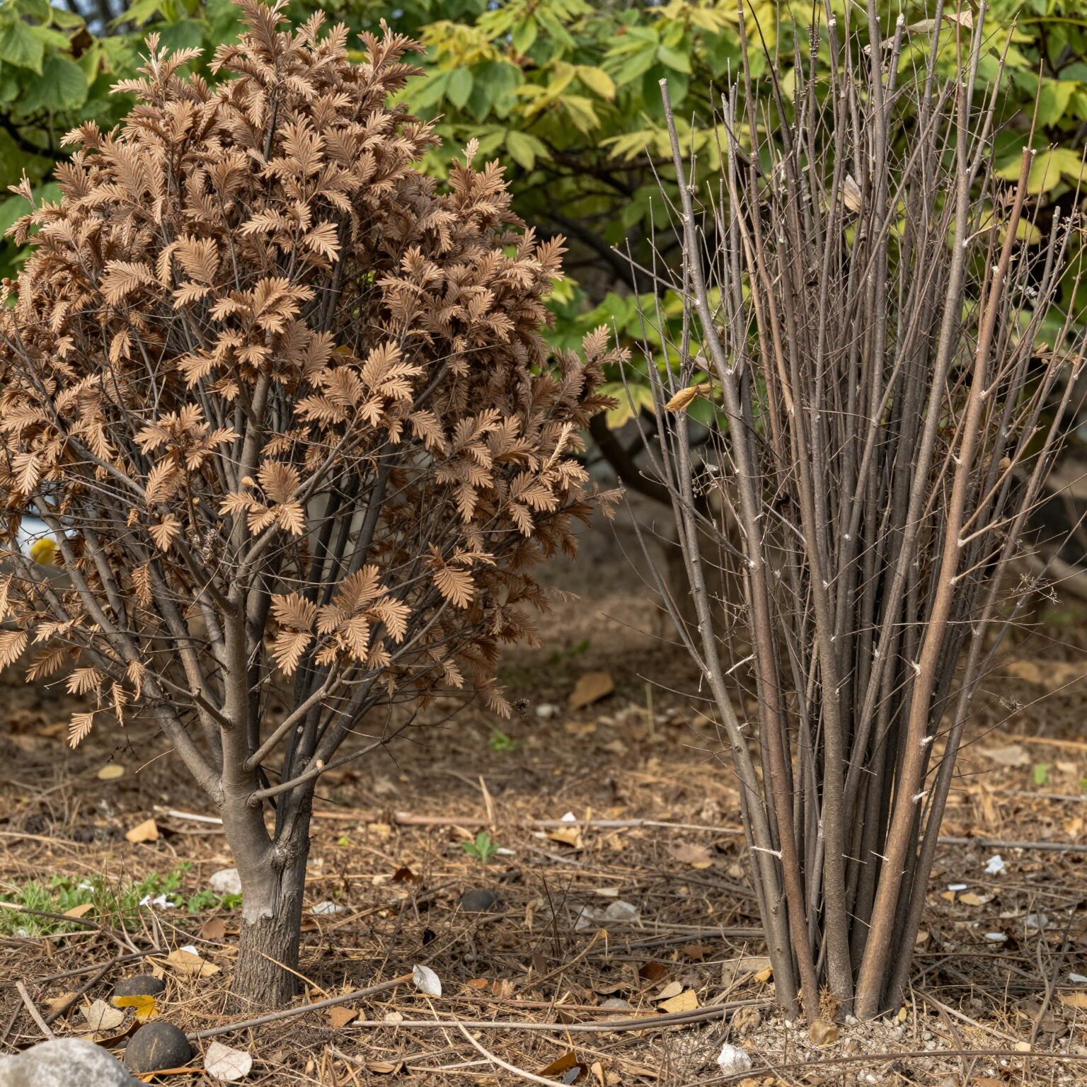 참두릅과 엄나무순의 생김새 비교 사진