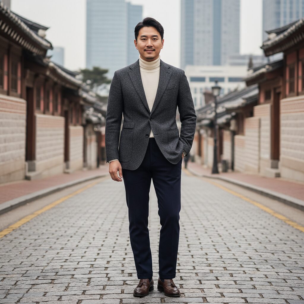 E.B.M 클래식 싱글 테일러드 자켓