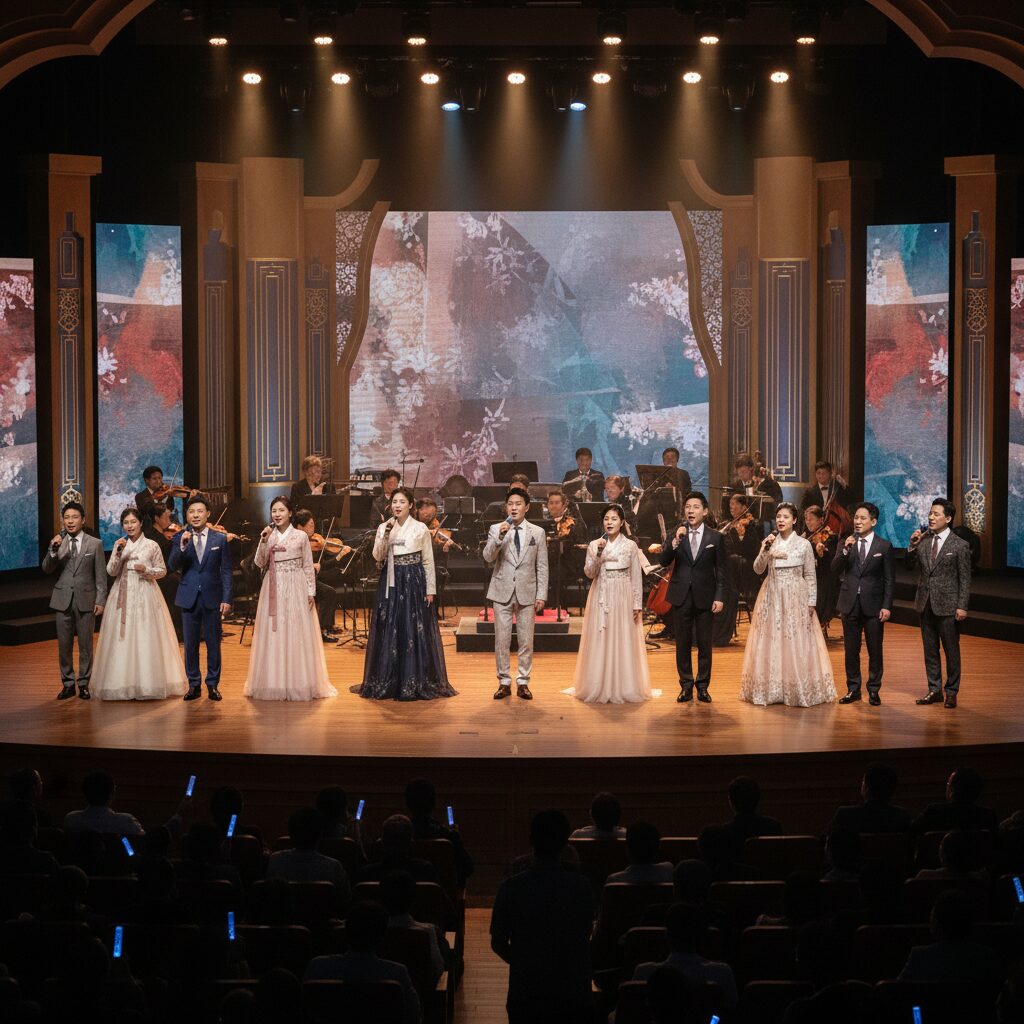 가요무대 1936회 출연진 무대 장면