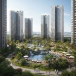 검암역 로열파크씨티 푸르지오 단지 전경과 리조트형 조경