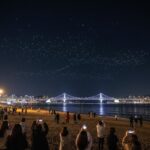 밤하늘을 수놓는 광안리 드론 라이트쇼와 광안대교 야경