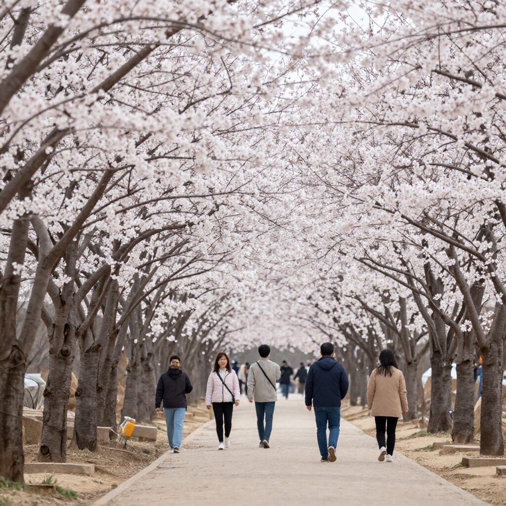 광양 매화축제 매화길 트레킹 하얀 꽃길 산책