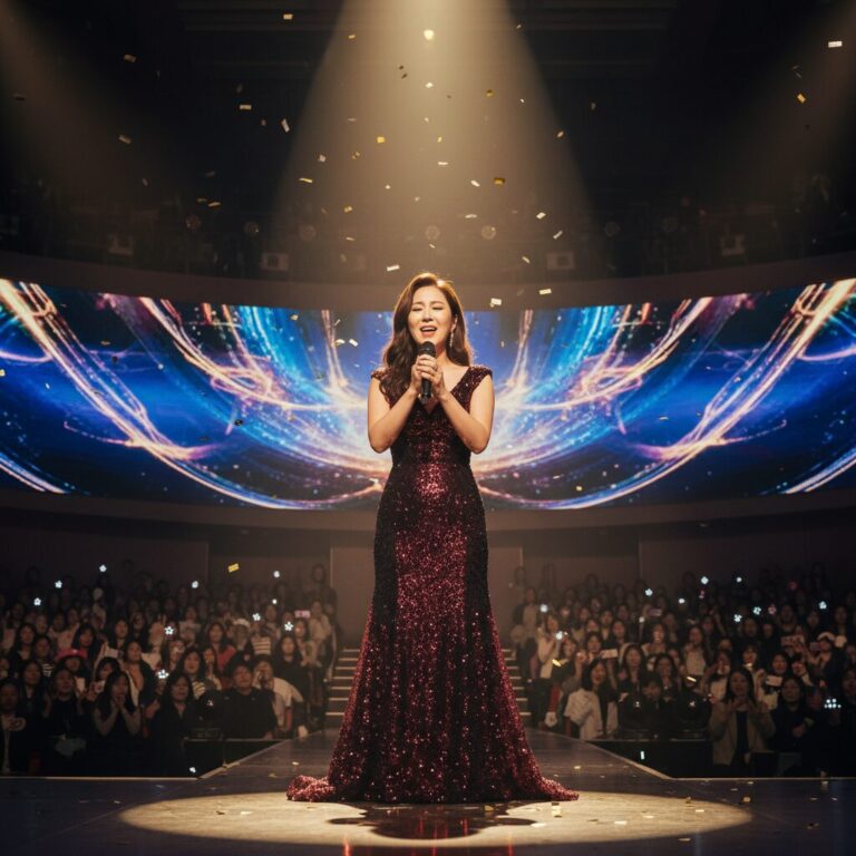 현역가왕3에서 노래를 부르는 홍자