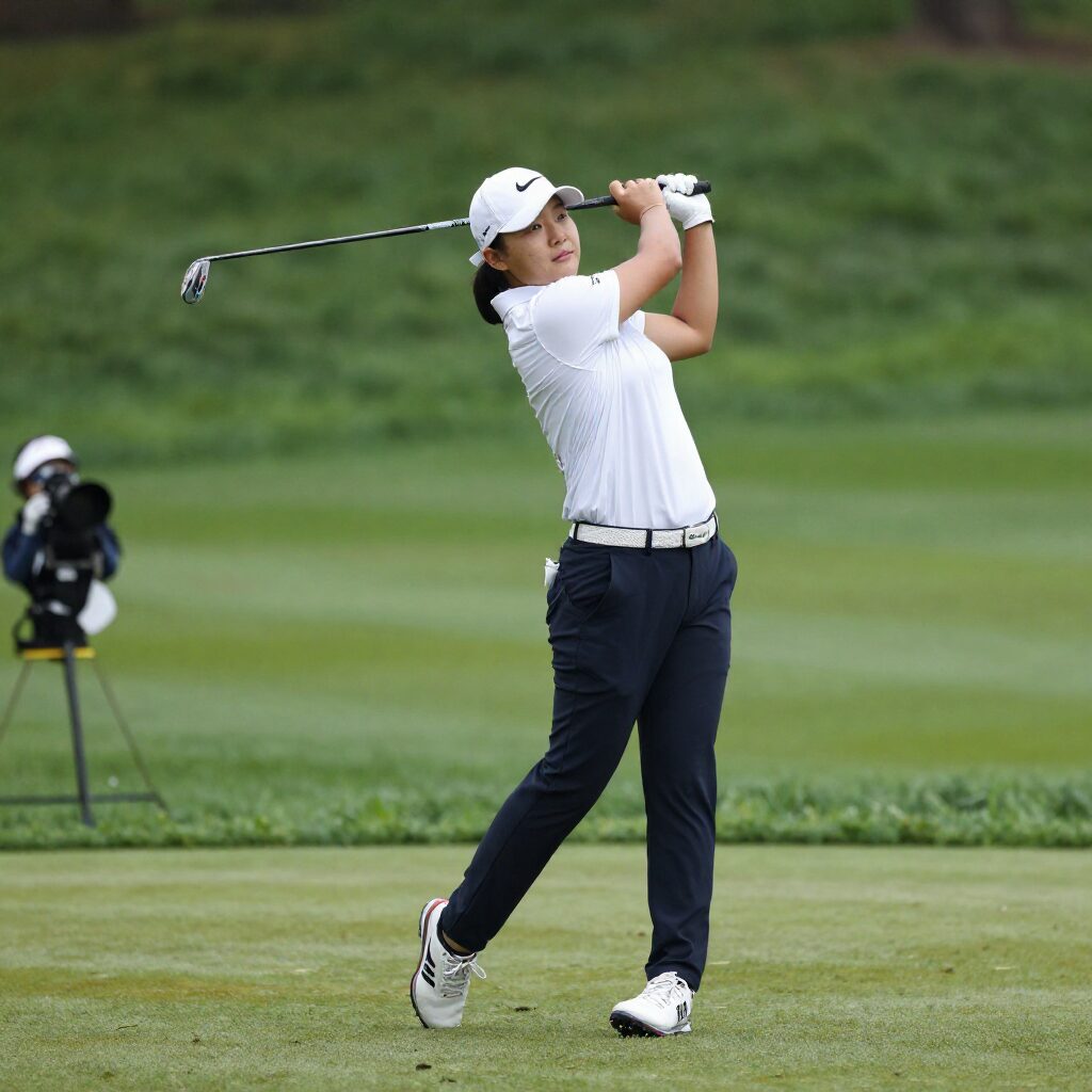 전예성 골프 스윙 장면 리쥬란 챔피언십 3라운드