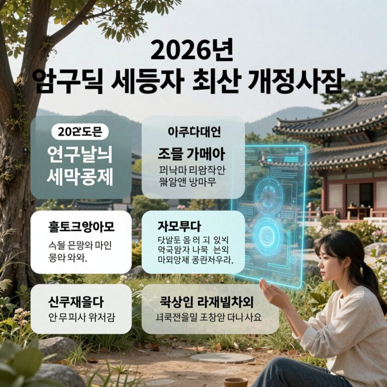 2026년 연구개발비 세액공제 최신 개정사항 인포그래픽