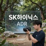 SK하이닉스 ADR 상장을 상징하는 그래픽 이미지