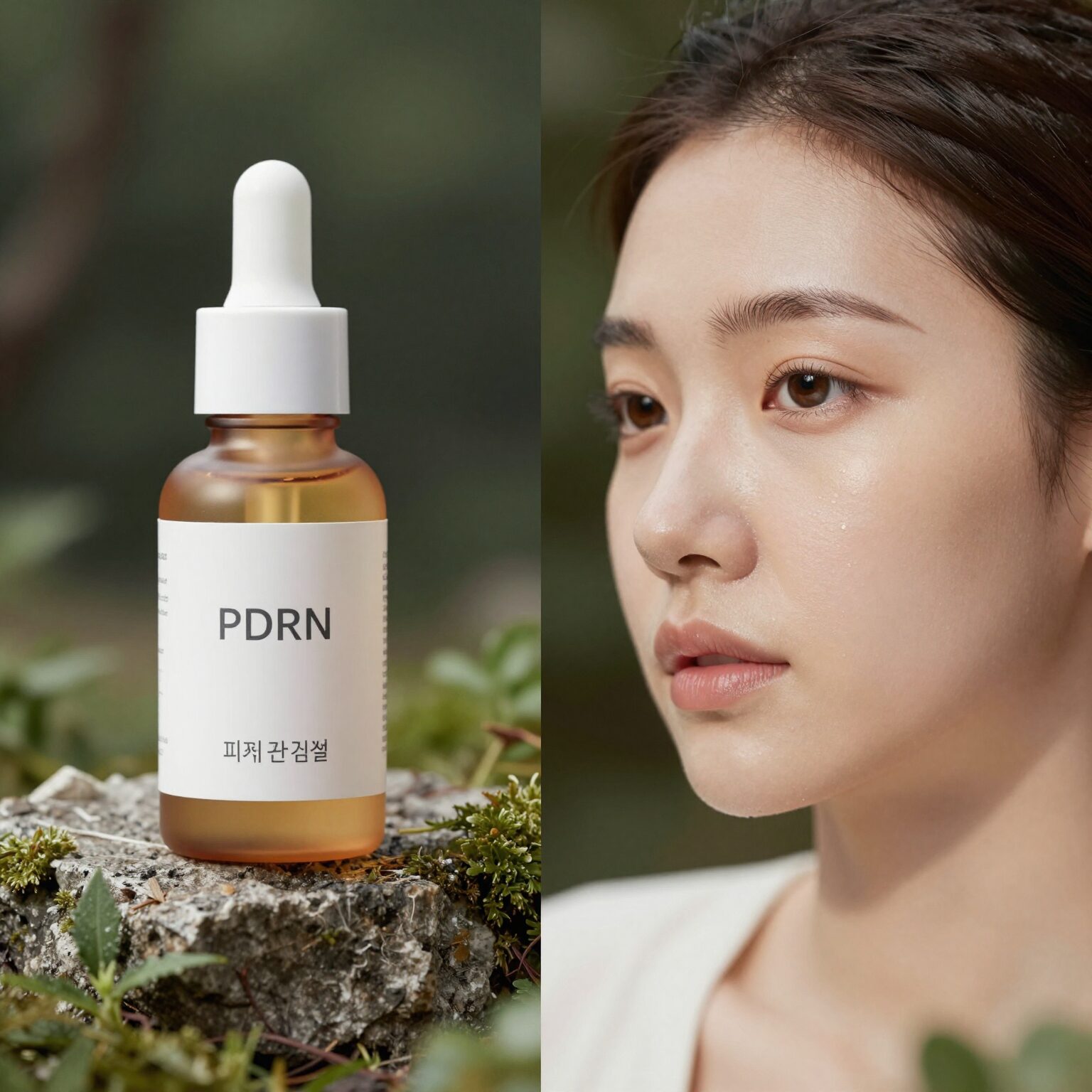 PDRN 앰플과 피부 관리 기기 비교 이미지