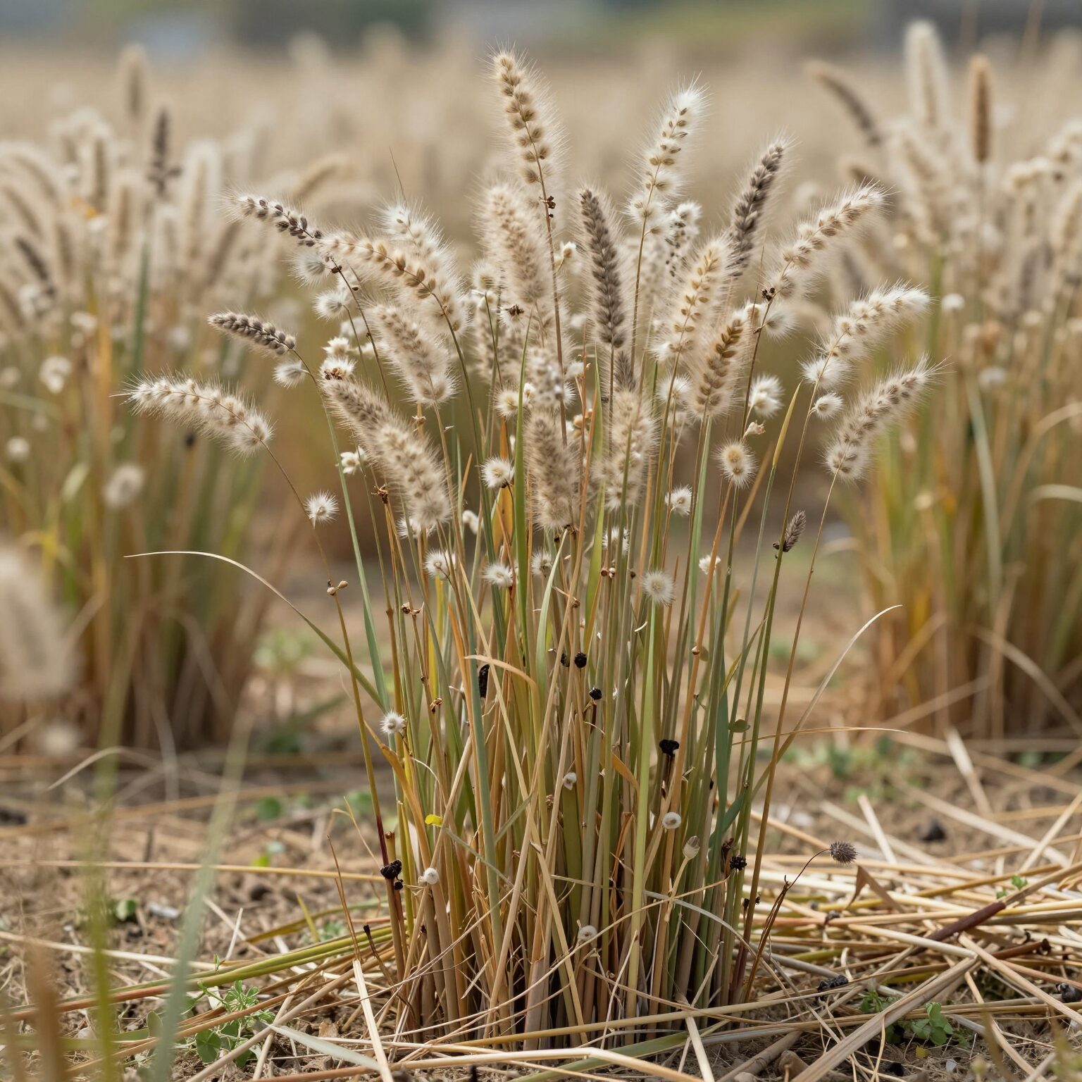 조팝나무 순지르기 후 정돈된 가지와 꽃