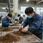 울산 조선소 내부에서 작업하는 사내협력사 노동자의 모습