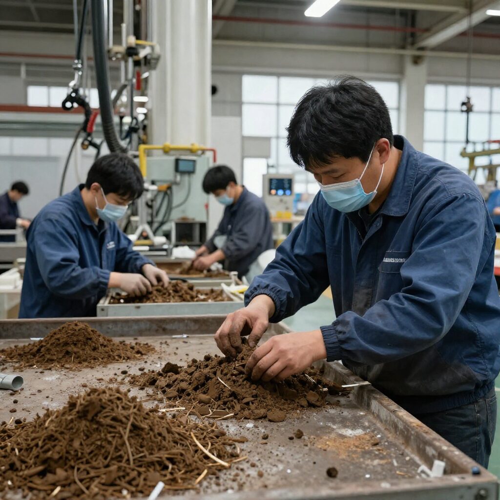 울산 조선소 내부에서 작업하는 사내협력사 노동자의 모습