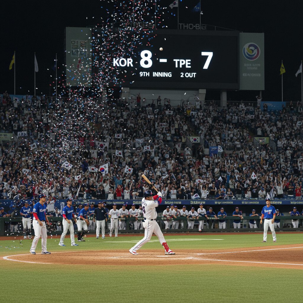 2026 WBC 한국 대 대만 야구 경기 하이라이트 장면