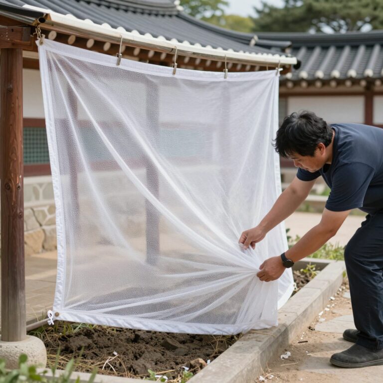 창틀과 방충망을 청소하여 황사 유입을 차단하는 방법