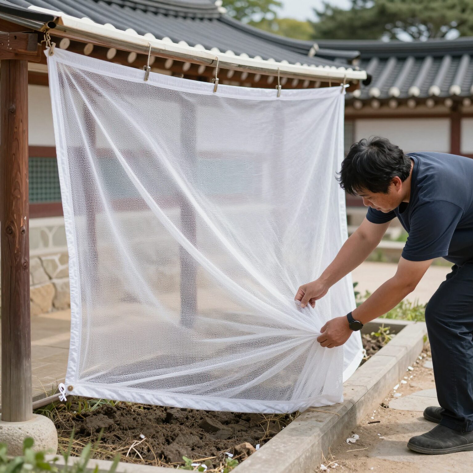창틀과 방충망을 청소하여 황사 유입을 차단하는 방법