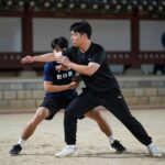 원더독스 주장 표승주가 코트에서 공격을 준비하는 모습