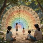 자폐스펙트럼을 이해하는 가족과 아이의 그림, 스펙트럼 개념을 시각적으로 표현