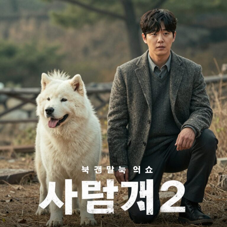 사냥개들2 넷플릭스 공식 포스터 우도환 이상이 정지훈이 나란히 서 있는 모습