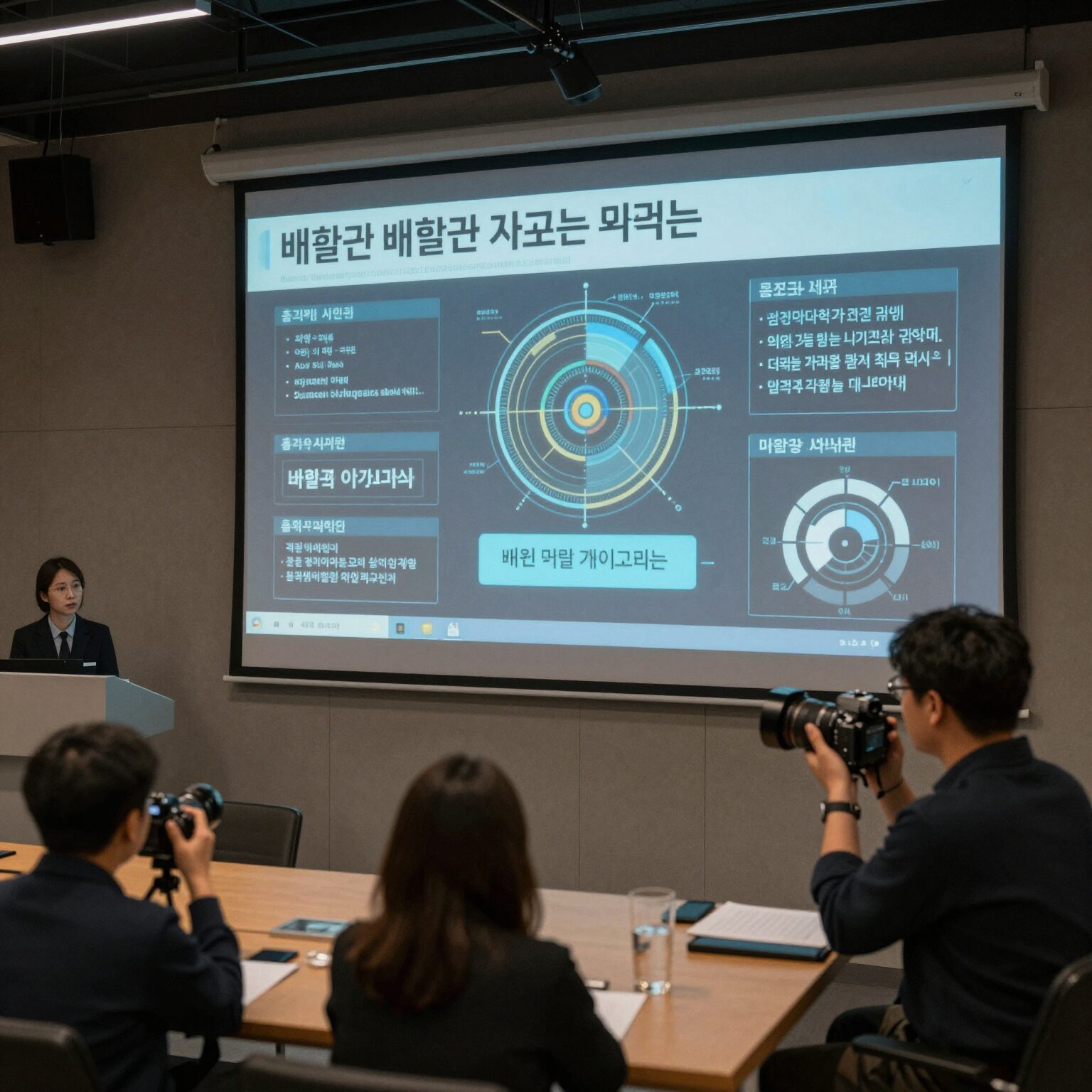 배출권 거래 시장에서 기업들이 디지털 화면을 통해 배출권을 사고파는 개념도