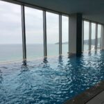 세부 두짓타니 리조트 인피니티 풀 전경, 오션뷰가 펼쳐진 대형 수영장