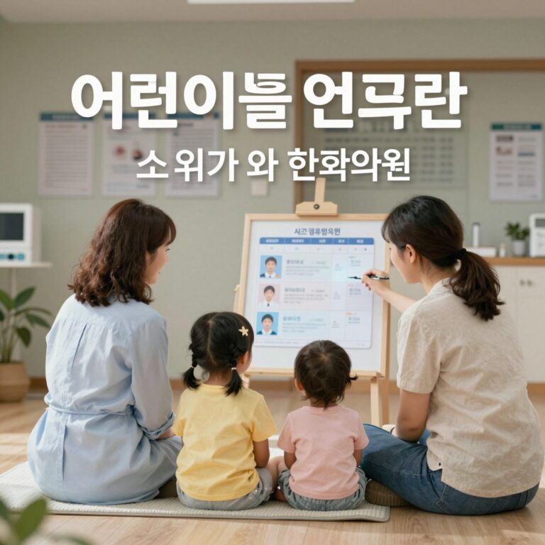 어린이날 연휴 진료 가능한 소아과와 한의원 정보를 사전에 확인하는 모습