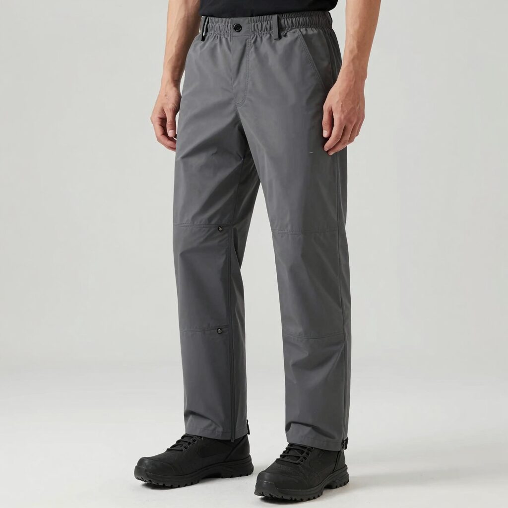 아이더 온더락 아이스팬츠 라이트그레이 컬러 착용 모습