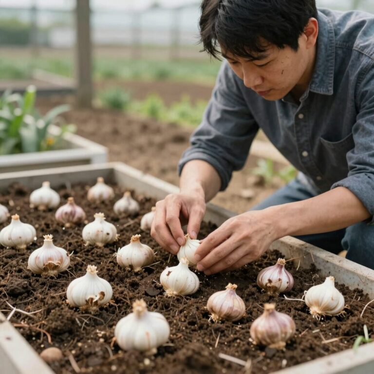 생강종자를 흙에 심기 전 준비하는 과정 사진