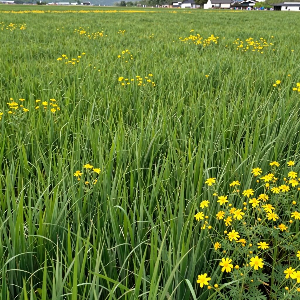 2026년 고창 청보리밭 축제의 초록 보리와 노란 유채꽃이 어우러진 광활한 풍경