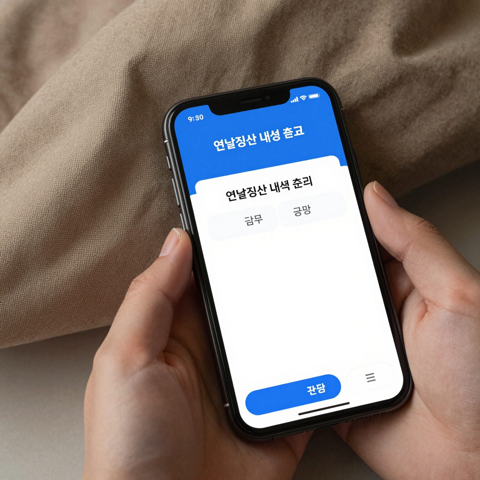 건강보험공단 앱에서 연말정산 내역 조회 화면 예시, 추가 납부 금액이 표시됨