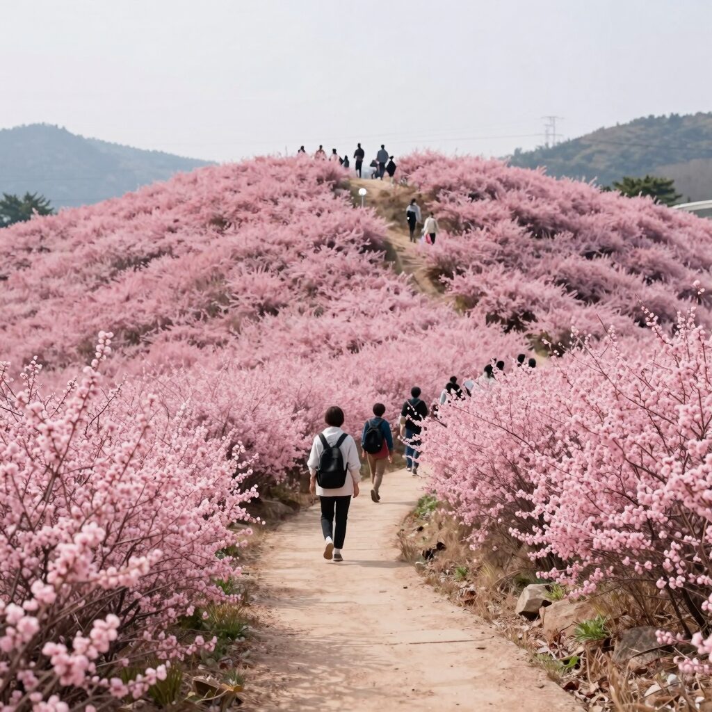 진안꽃잔디축제 분홍빛 언덕과 탐방로 풍경
