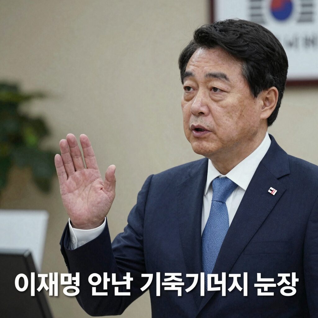 이재명 대통령 발언에 대한 한국 기독교계 내부 논쟁을 상징하는 이미지