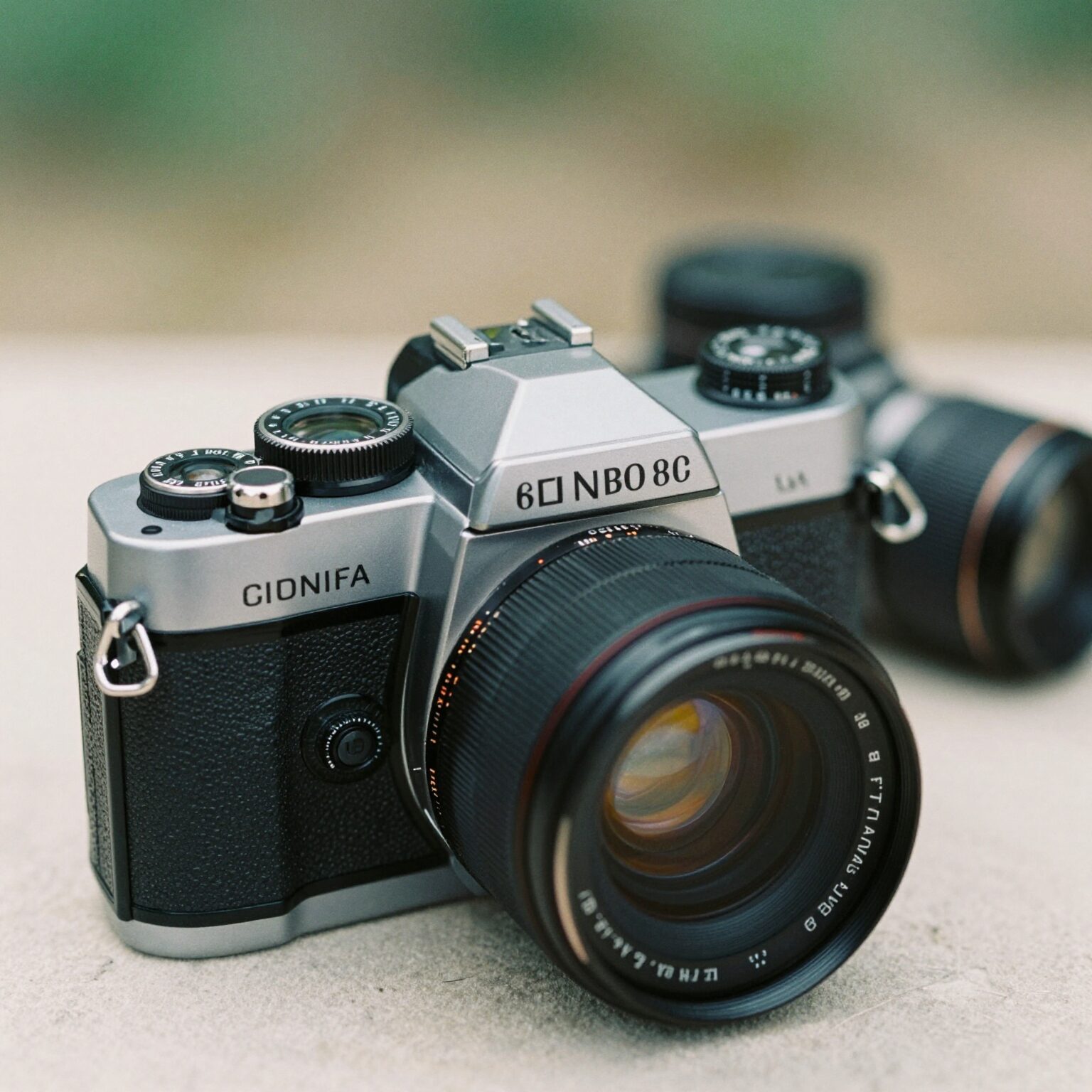 마케팅 근시안 예시로 과거의 아날로그 카메라 필름과 디지털 카메라가 나란히 놓여 있는 사진