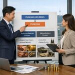 풍산홀딩스와 자회사 풍산의 관계도 및 주요 사업부 설명