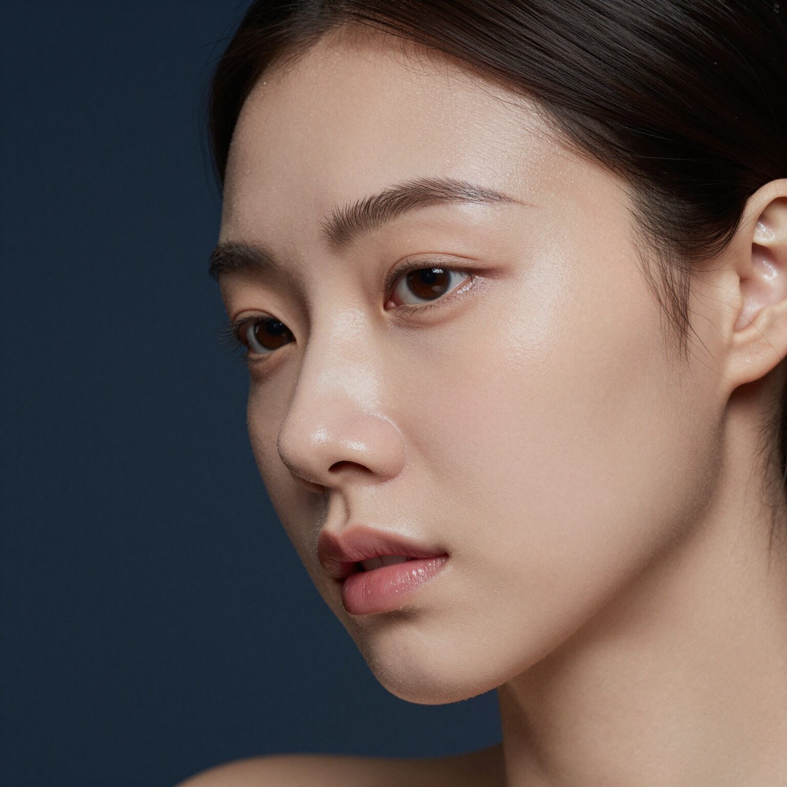 스킨플래닝 후 촉촉하고 반질반질해진 피부 상태