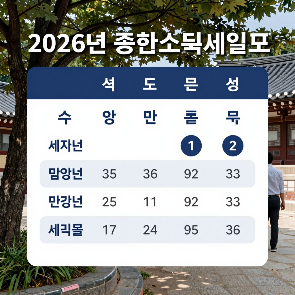 2026년 종합소득세 신고 일정과 세율표 요약 이미지