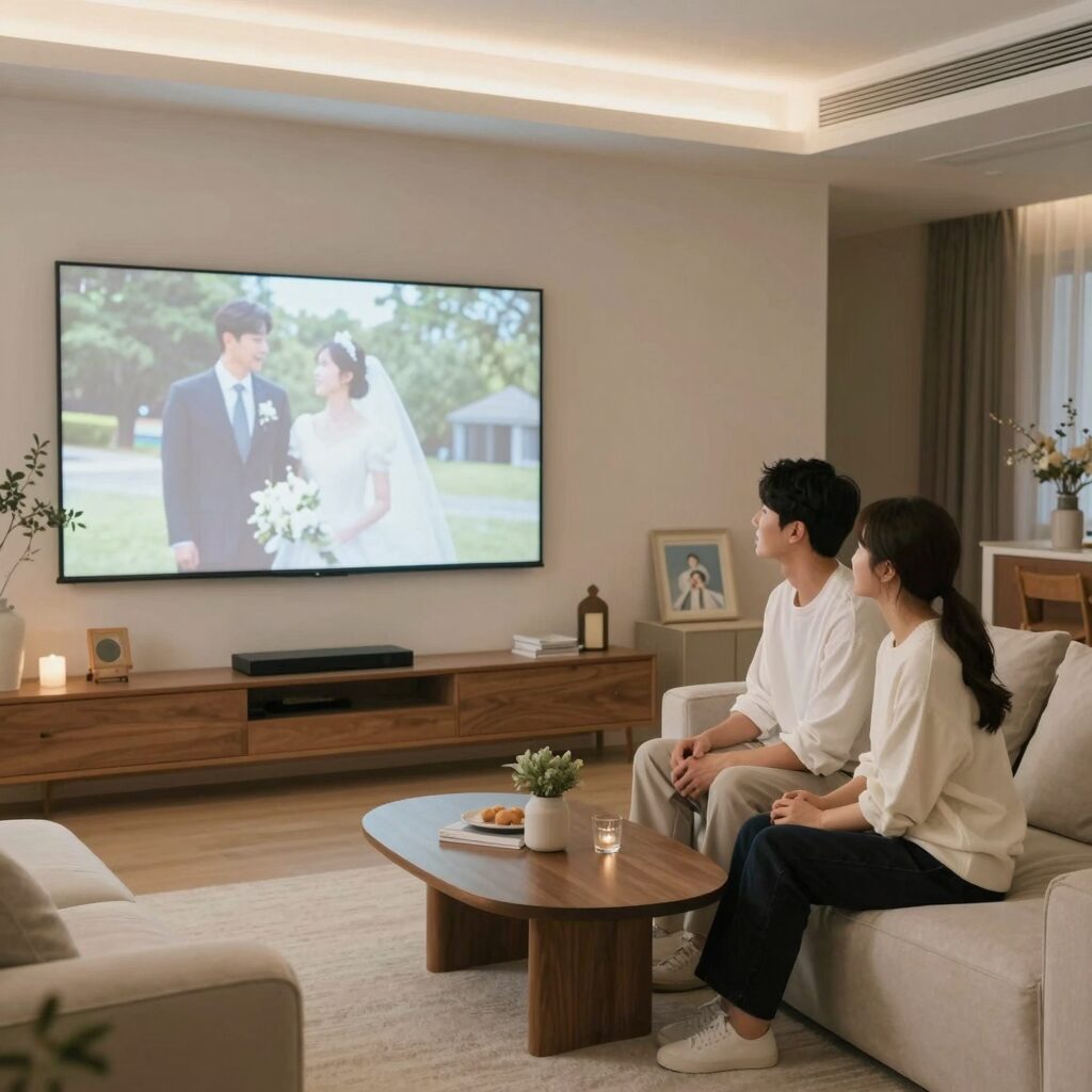 트레바리 대표 윤수영과 김지영 부부의 신혼집 거실 인테리어