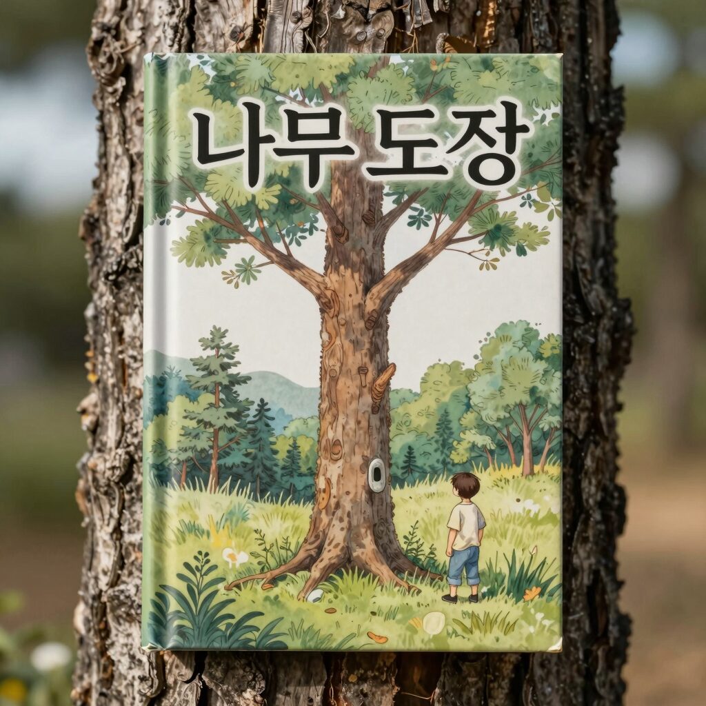 권윤덕 작가의 그림책 나무 도장 표지와 책 속 삽화 이미지