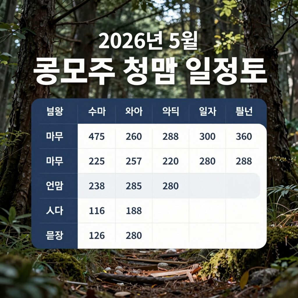 2026년 5월 공모주 청약 일정표 이미지
