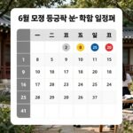 6월 모평 등급컷 분석과 학습 전략을 담은 일정표 이미지
